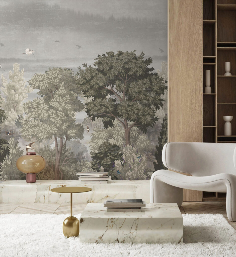 Păsări deasupra pădurii — interior 3