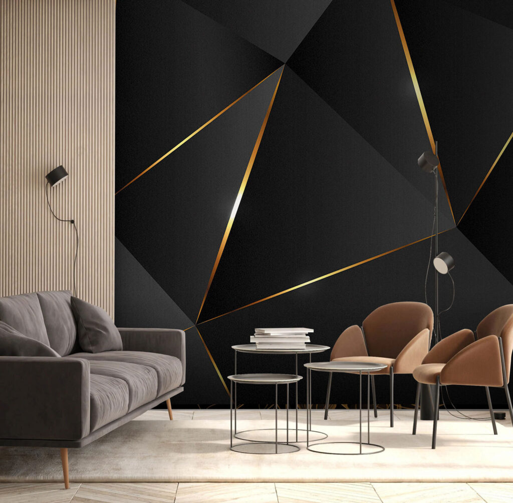 Fațete negre cu auriu — interior 2