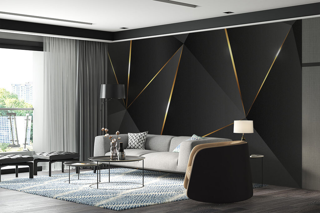 Fațete negre cu auriu — interior 6