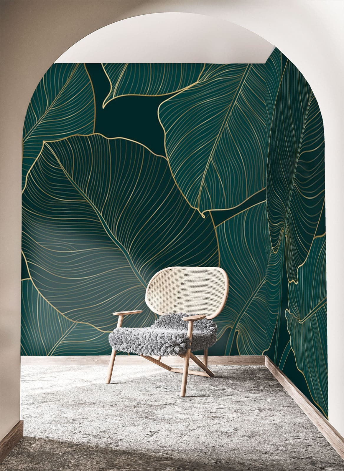 Frunze mari suprapuse — interior 2