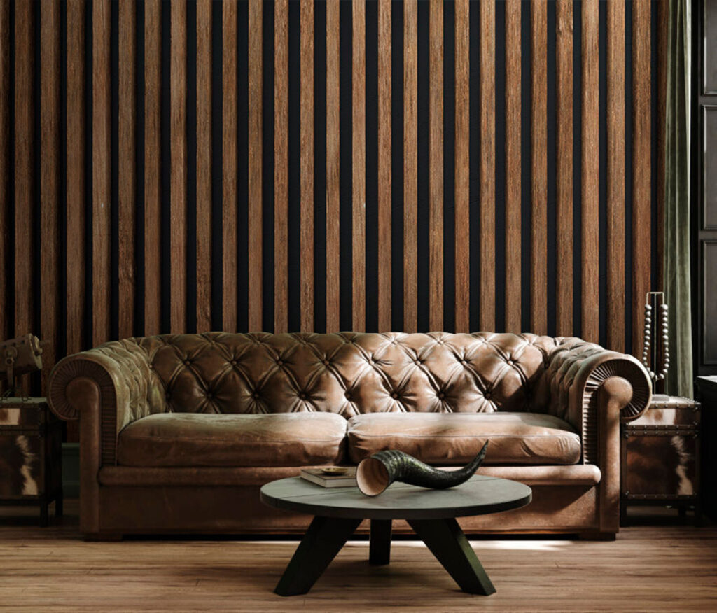 Lamele cu rosturi întunecate — interior 1