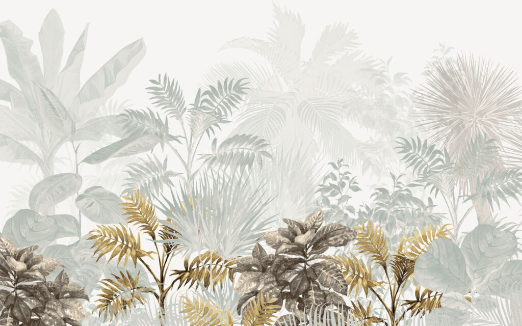 Ferigi deasupra palmierilor — design complet