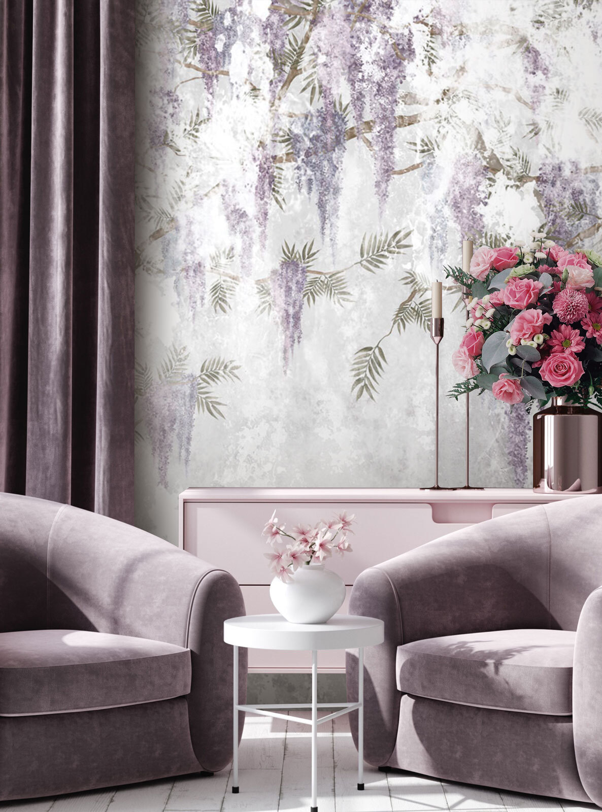 Ciorchini mov pe vopsea — interior 3