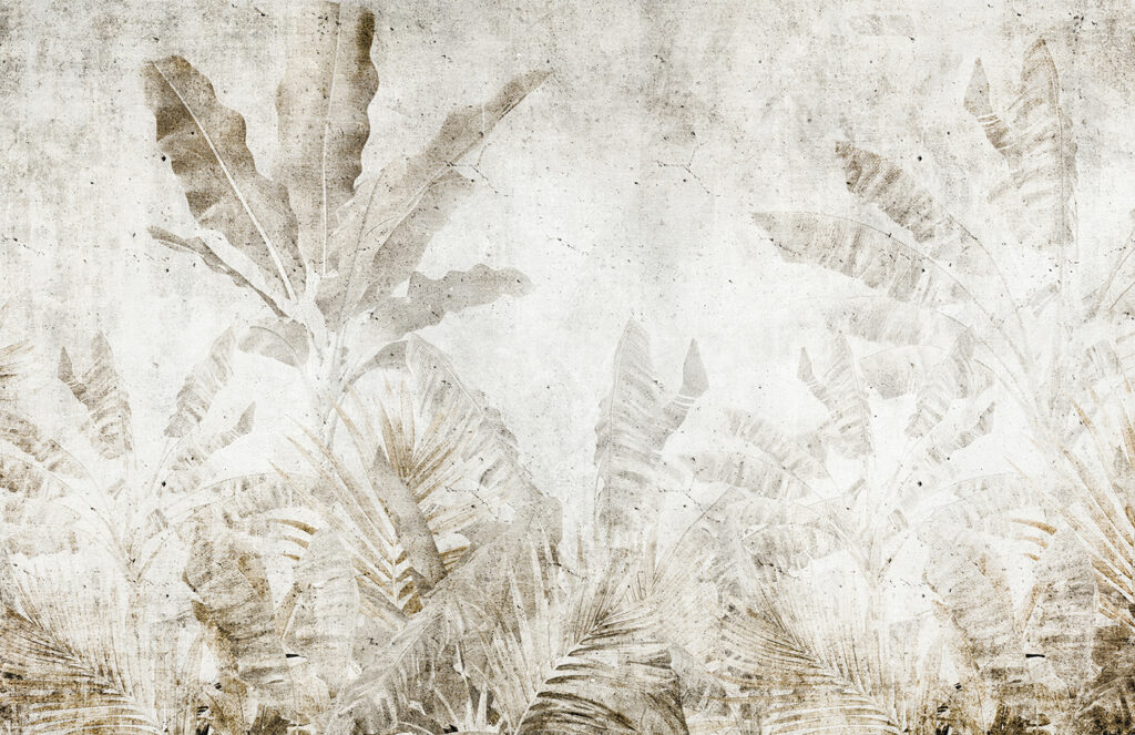 Jungla pe fond alb — design complet
