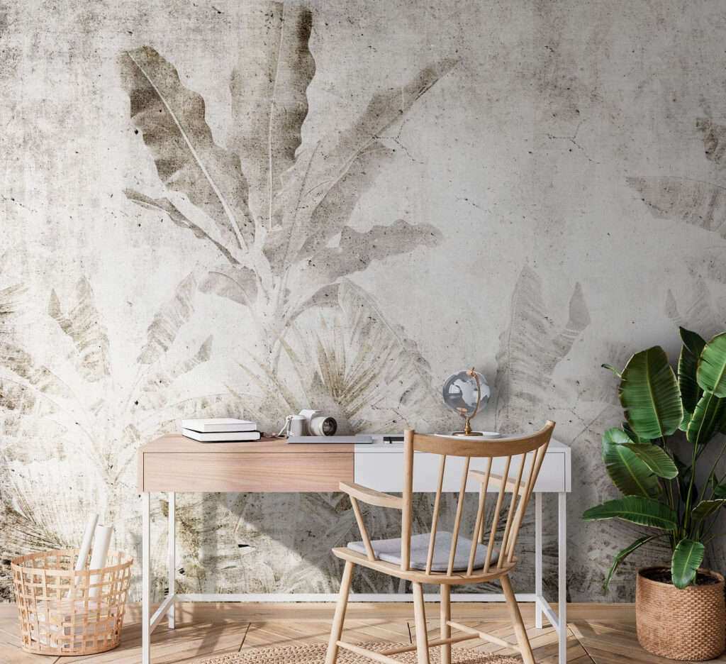 Jungla pe fond alb — interior 1