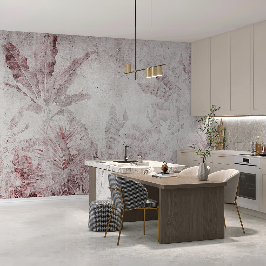 Jungla pe fond alb — interior 1