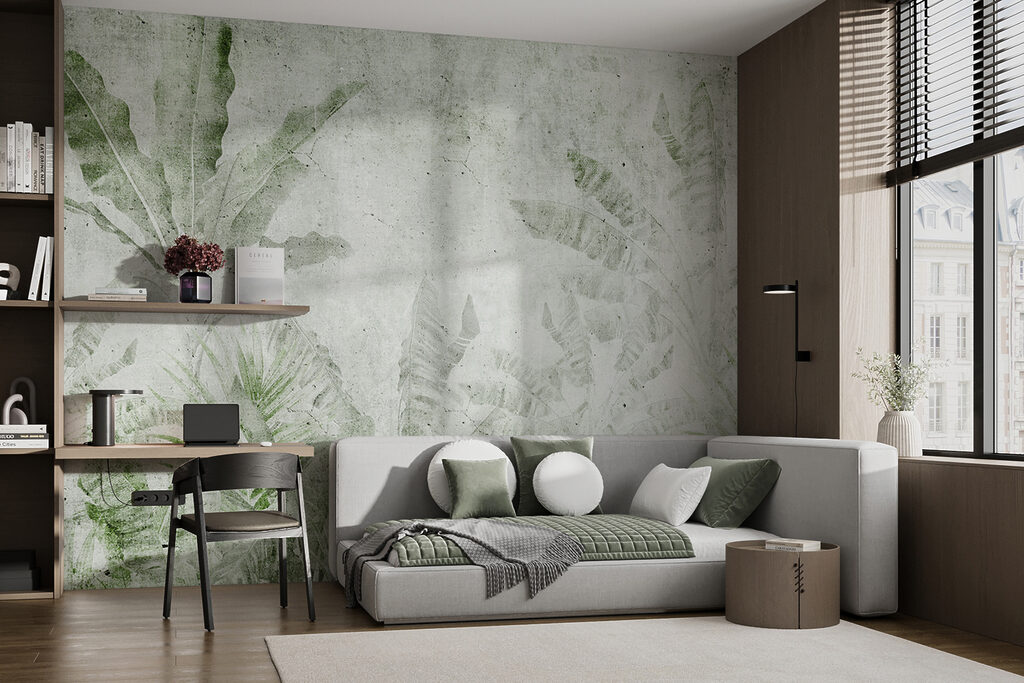 Jungla pe fond alb — interior 2