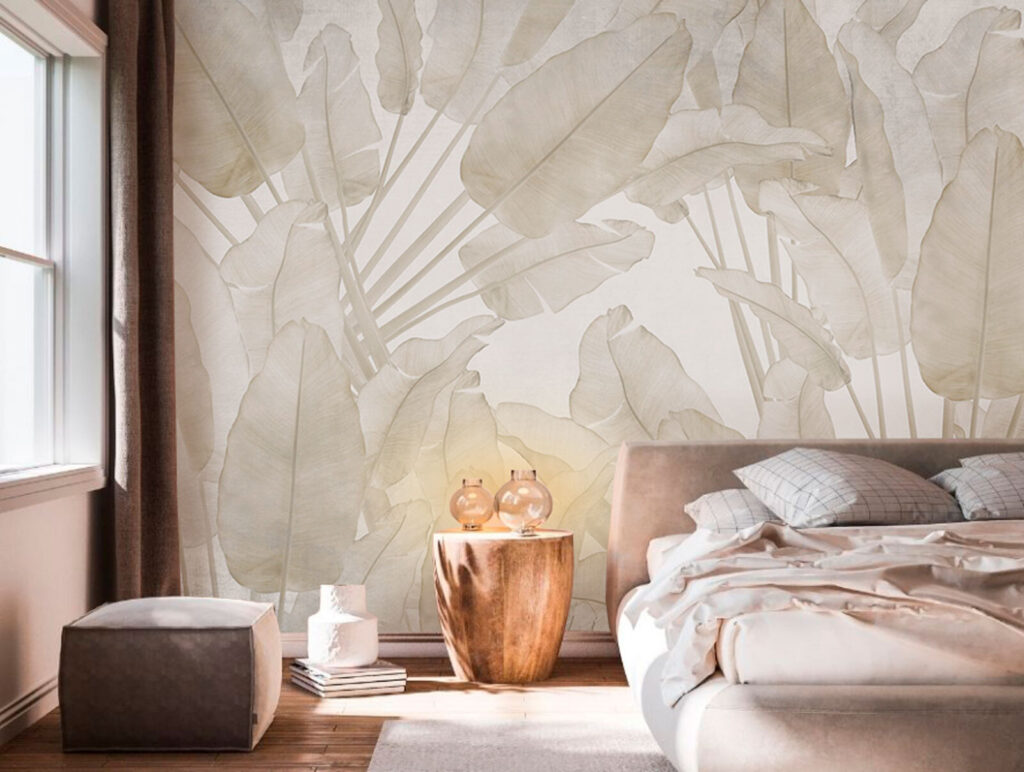 Frunze tropicale pe nisip — interior 3