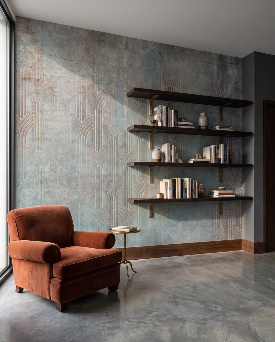 Albastru cu urme calde — interior 5