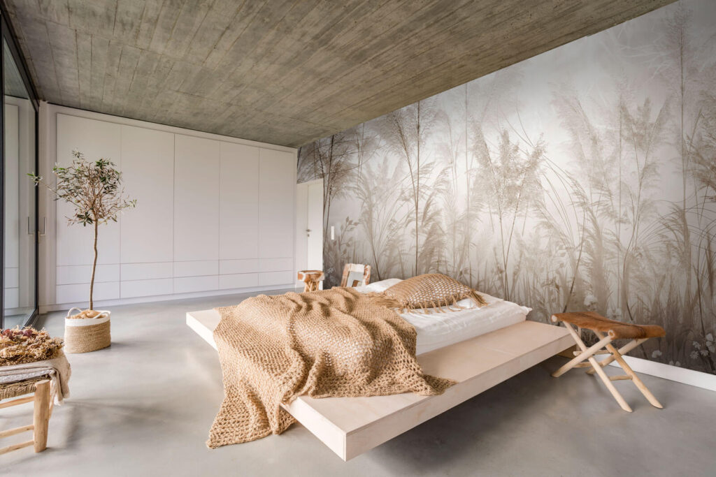 Ierburi pufoase pe alb — interior 2