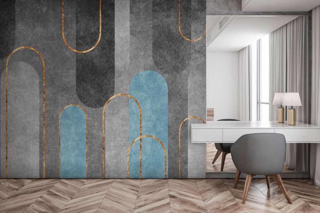 Arce gri, contur auriu — interior 1