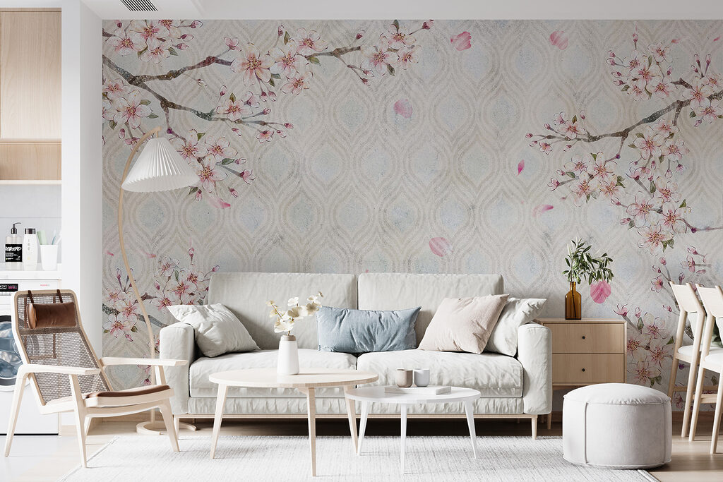 Ramuri înflorite în ornament — interior 4