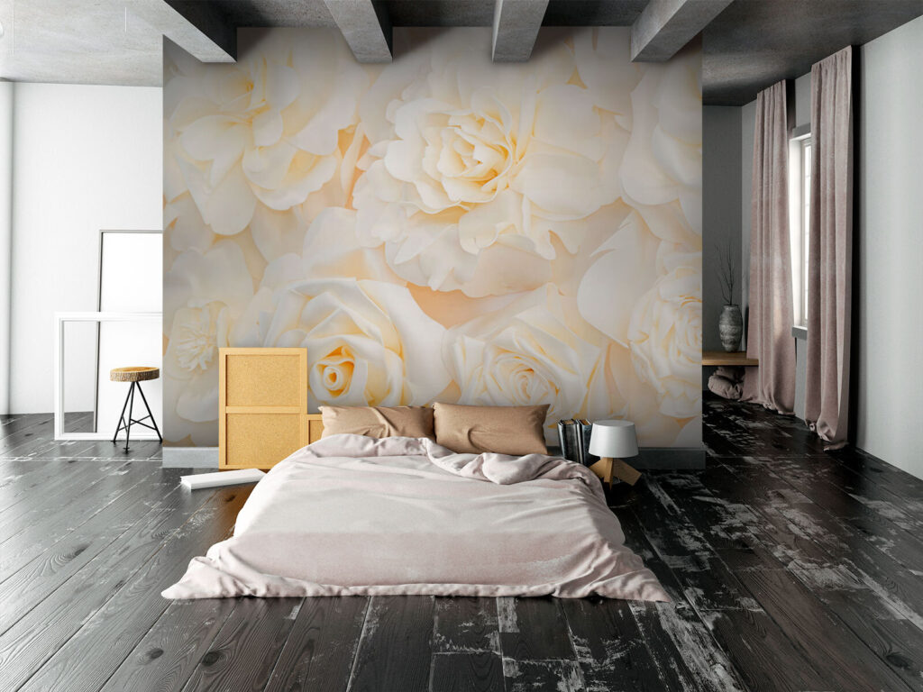 Trandafiri crem de aproape — interior 2