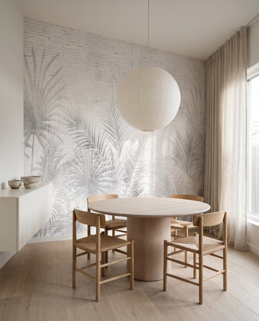 Palmieri pe fundal alb — interior 7