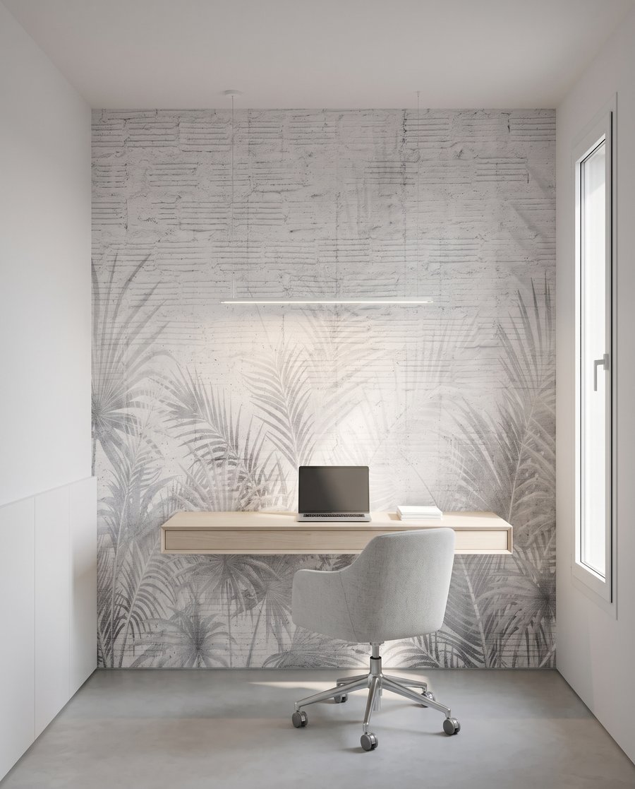 Palmieri pe fundal alb — interior 8