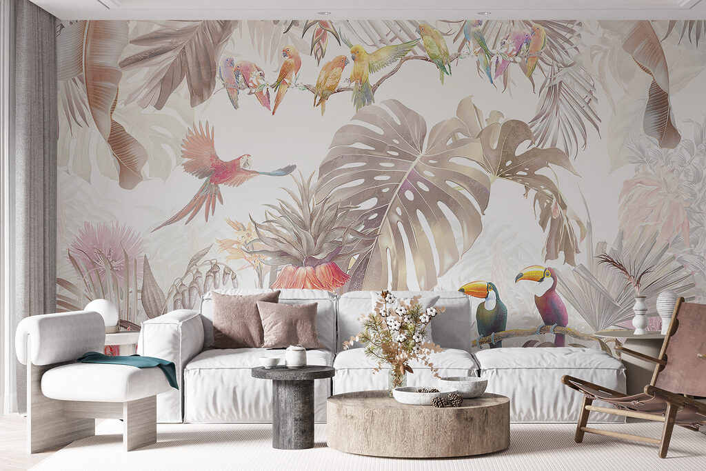 Tucani printre frunze tropicale — interior 4