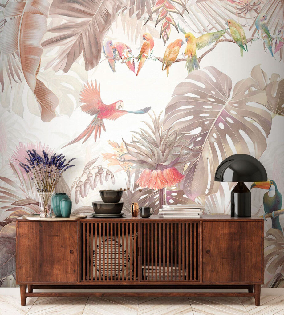 Tucani printre frunze tropicale — interior 1