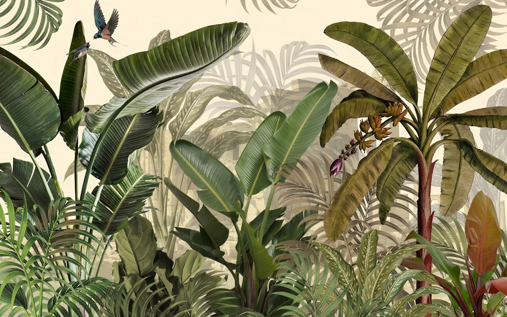 Frunze peste verde adânc — design complet