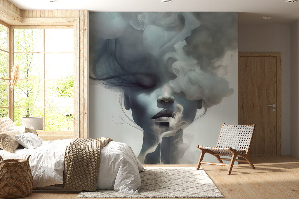 Portret printre nori albaștri — interior 5