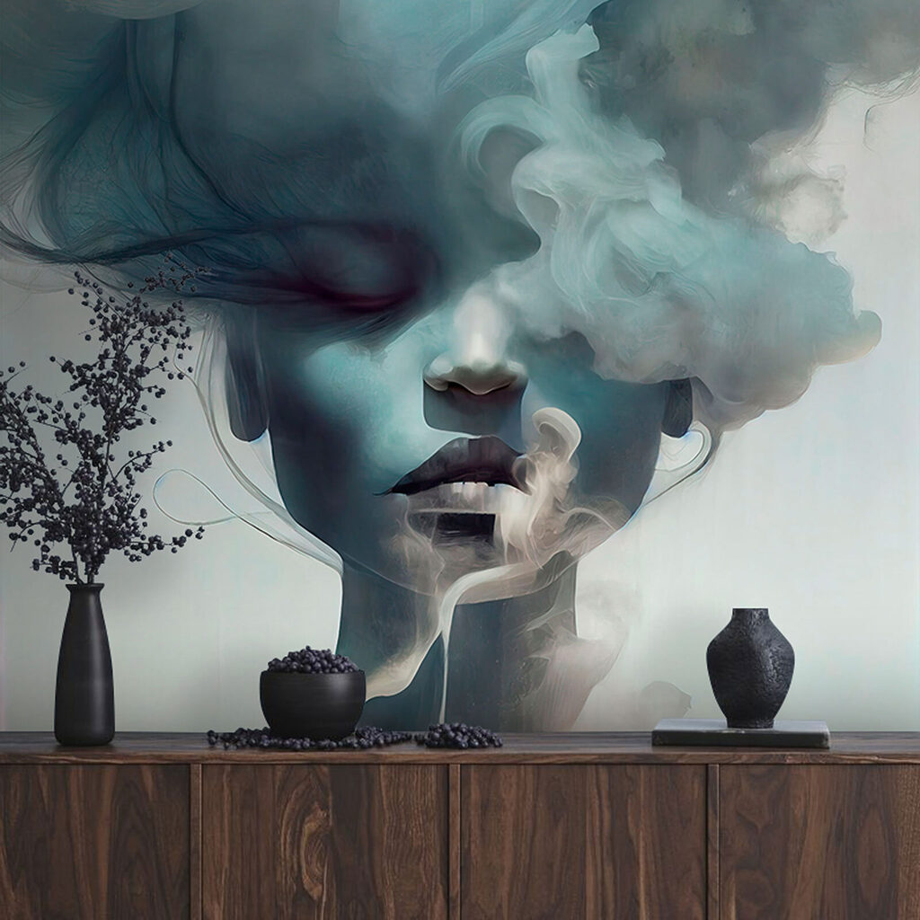 Portret printre nori albaștri — interior 7