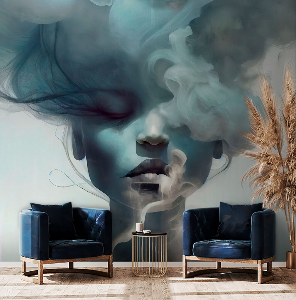 Portret printre nori albaștri — interior 3