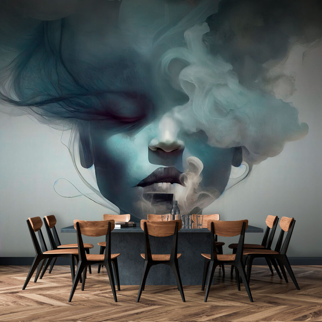 Portret printre nori albaștri — interior 4