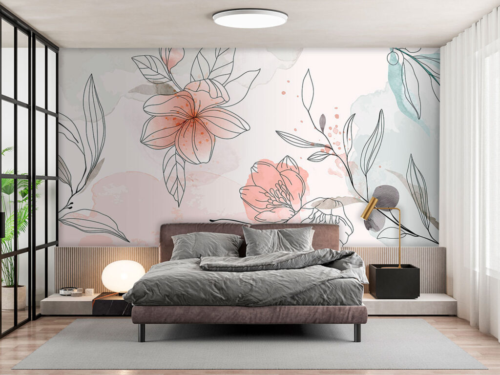 Flori în contururi libere — interior 2