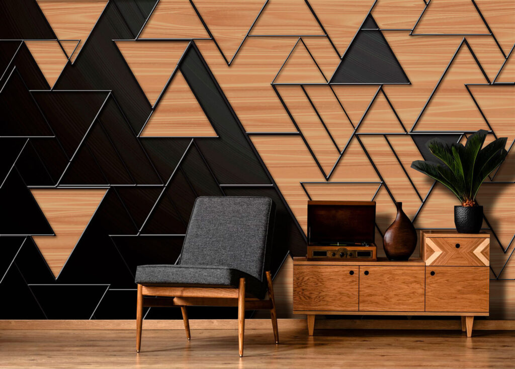 Triunghiuri maro și negru — interior 2