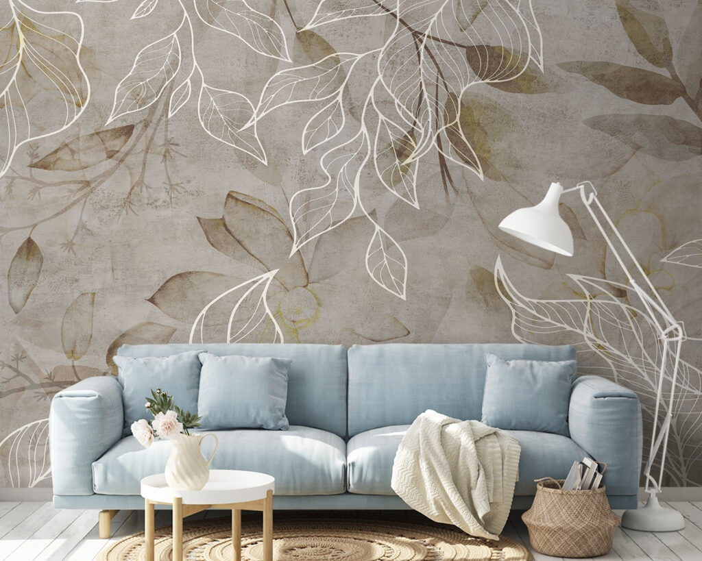 Frunze albe pe maro — interior 2