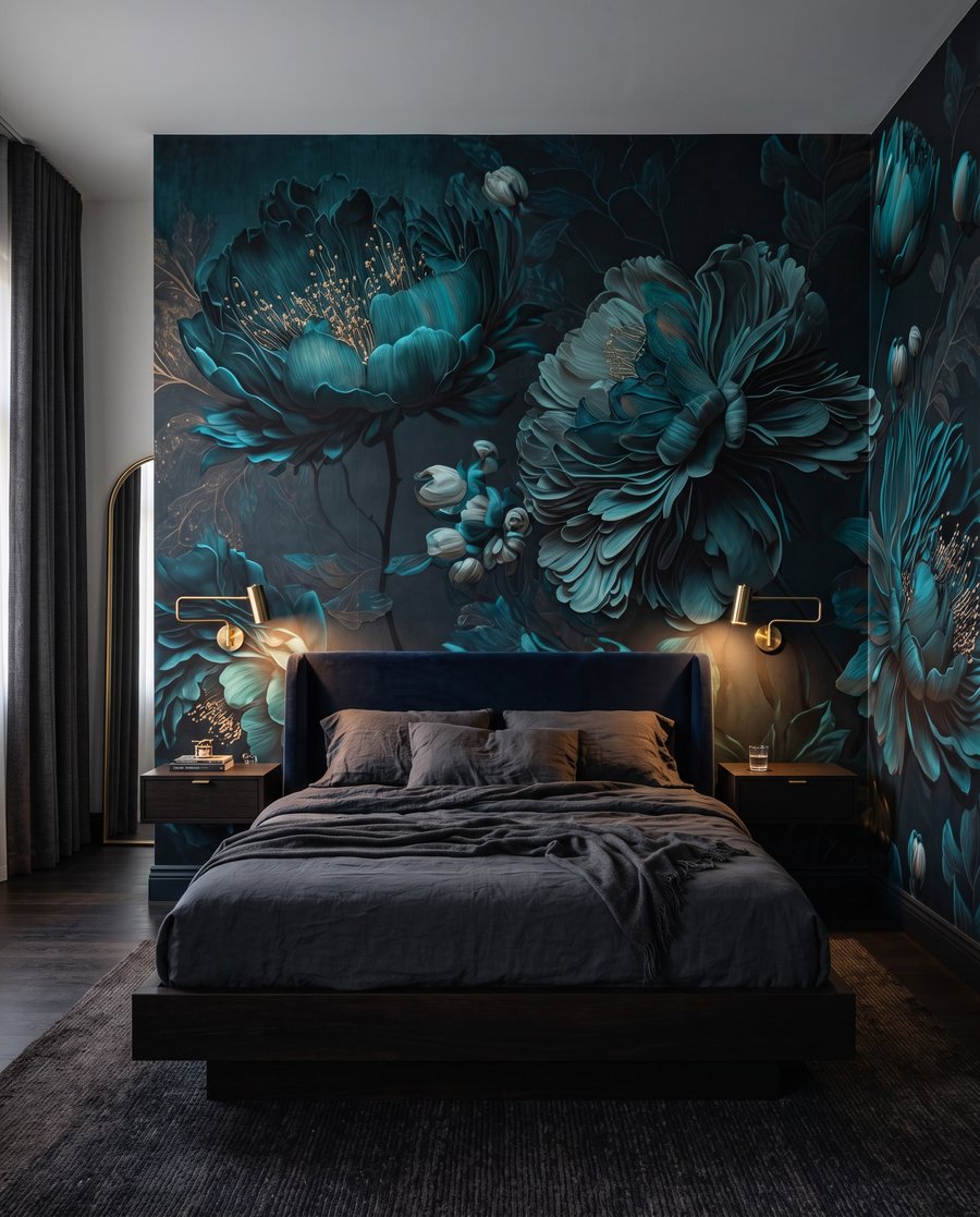 Flori turcoaz de noapte — interior 3
