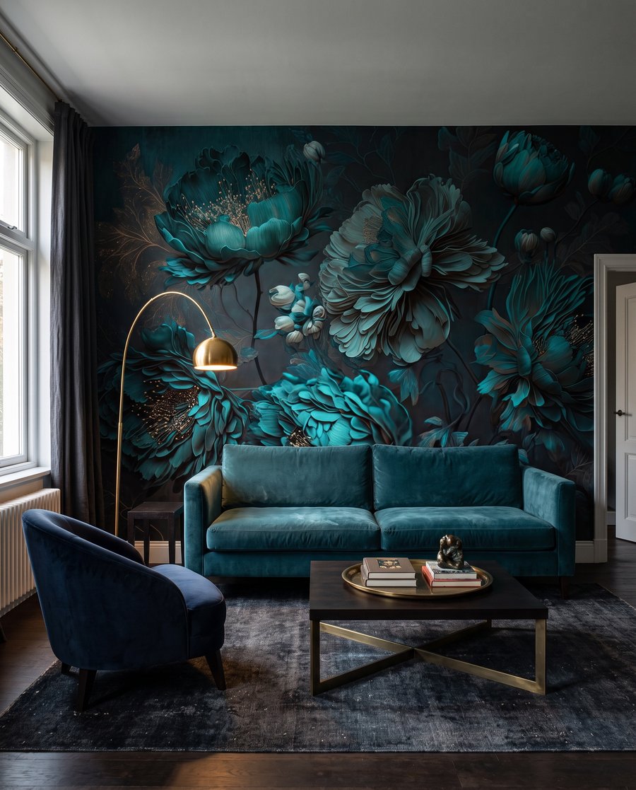 Flori turcoaz de noapte — interior 5