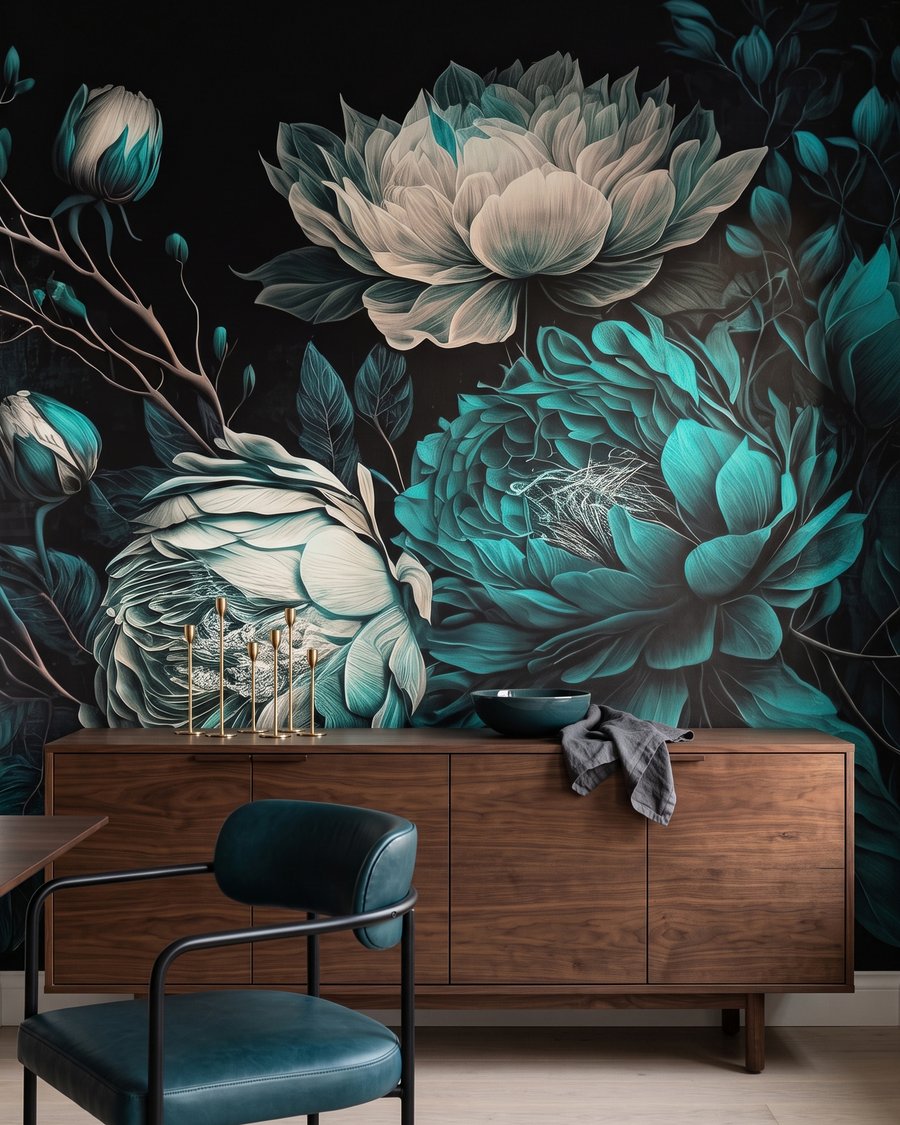 Buchet verde-apă — interior 6