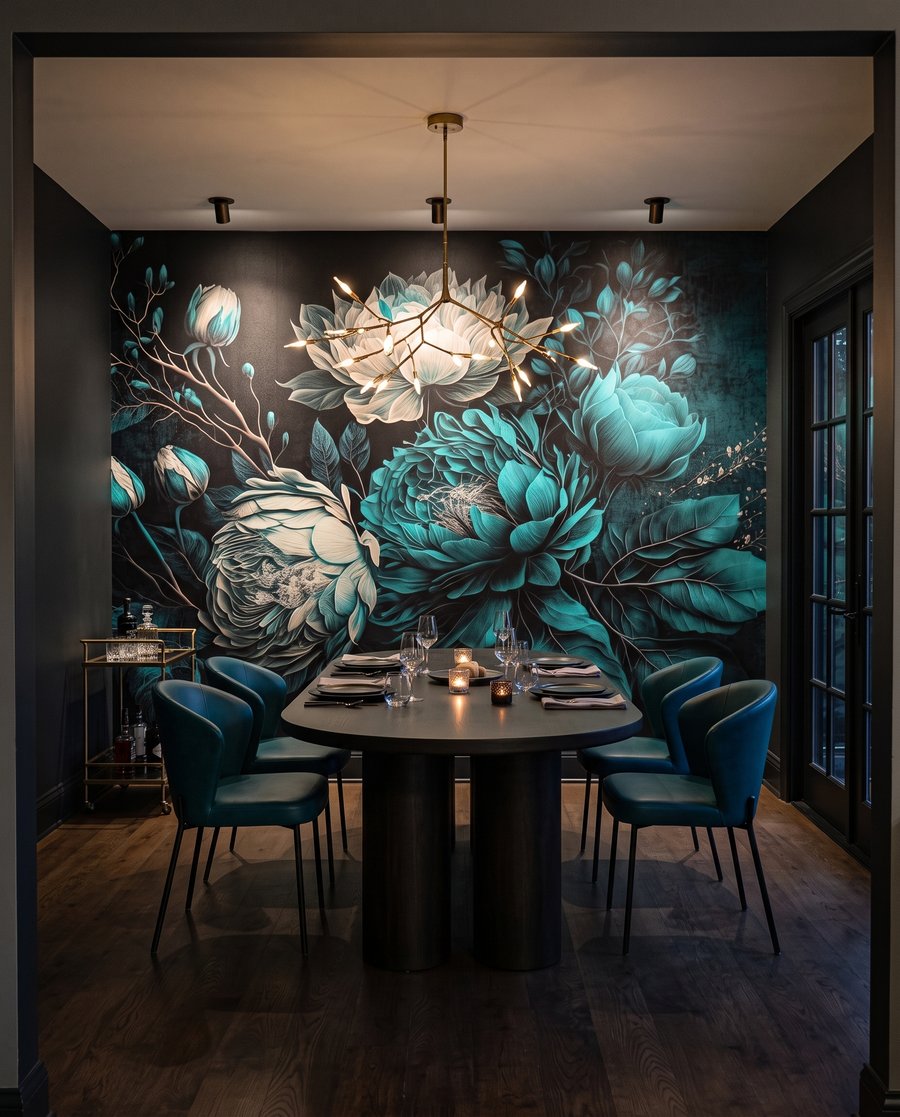 Buchet verde-apă — interior 7