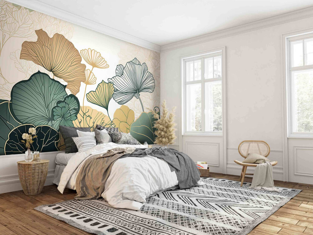 Evantaie de frunze — interior 1