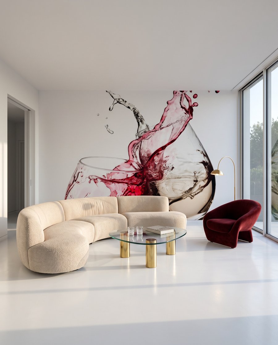 Vin stropit pe pahare — interior 2
