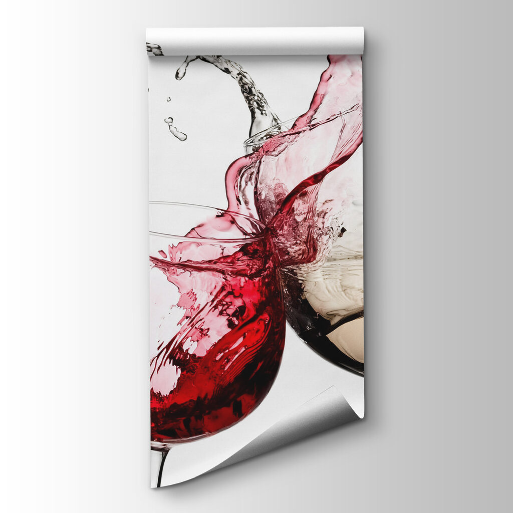 Vin stropit pe pahare — vizualizare produs