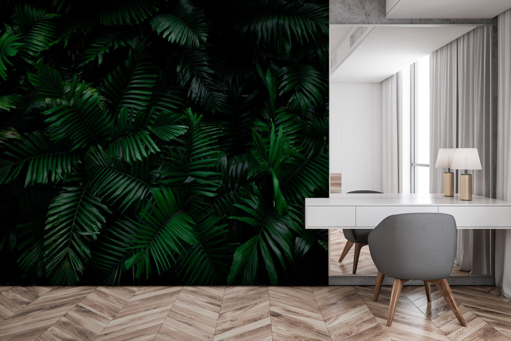 Ferigi pe fundal negru — interior 3