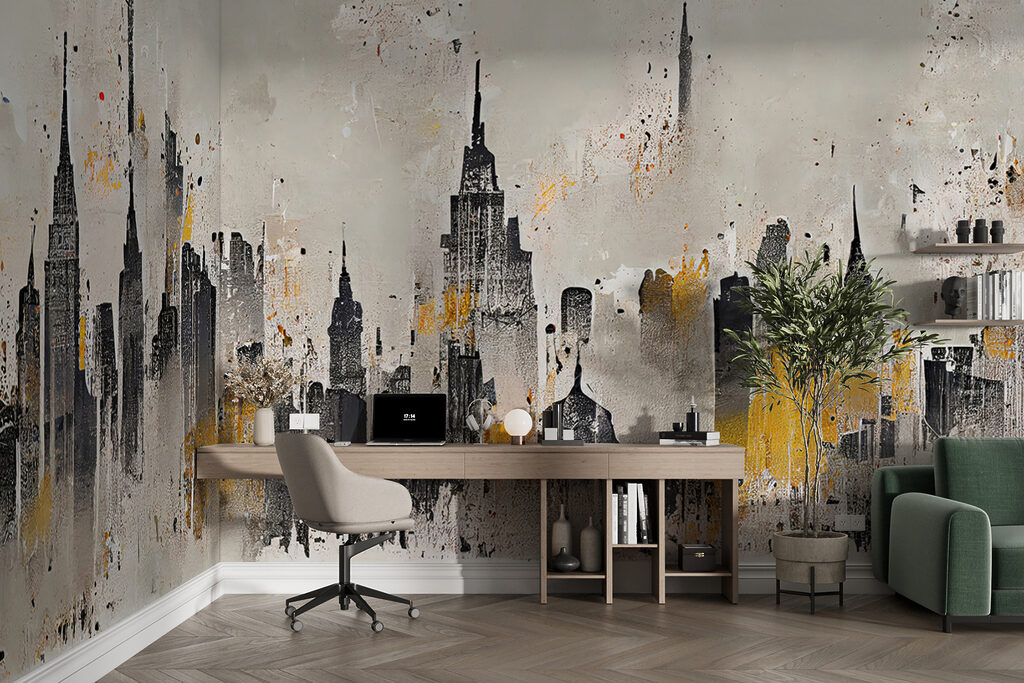 Siluetă urbană în ocru — interior 4