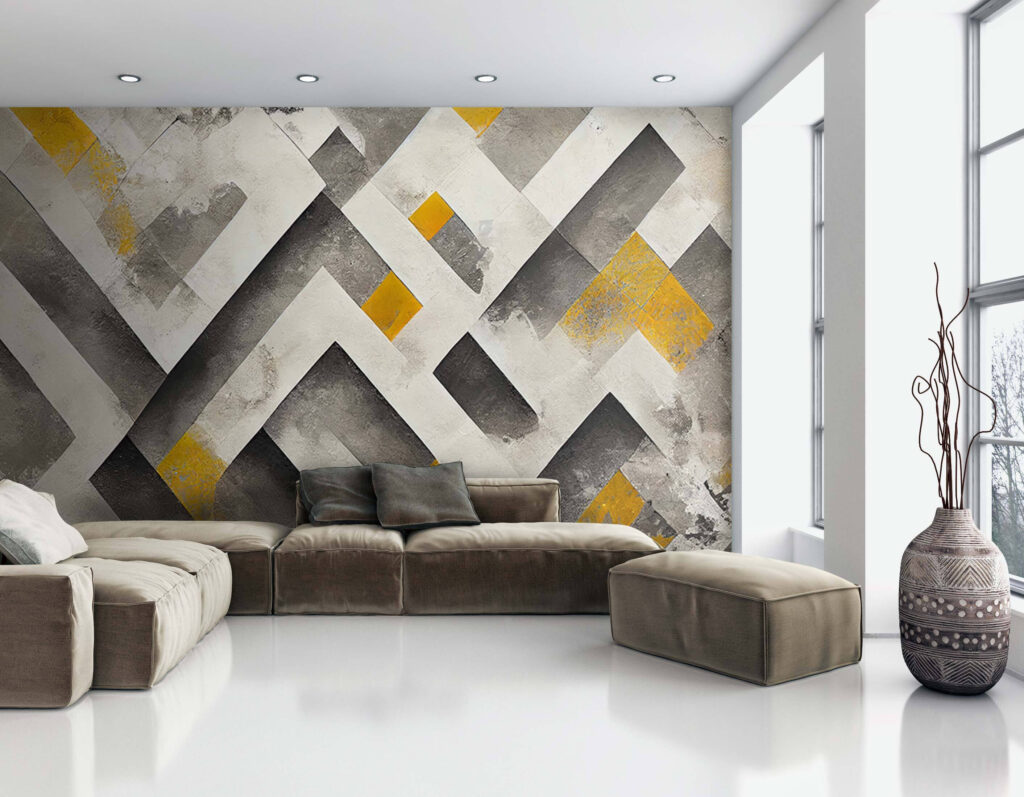 Accente galbene pe gri — interior 3