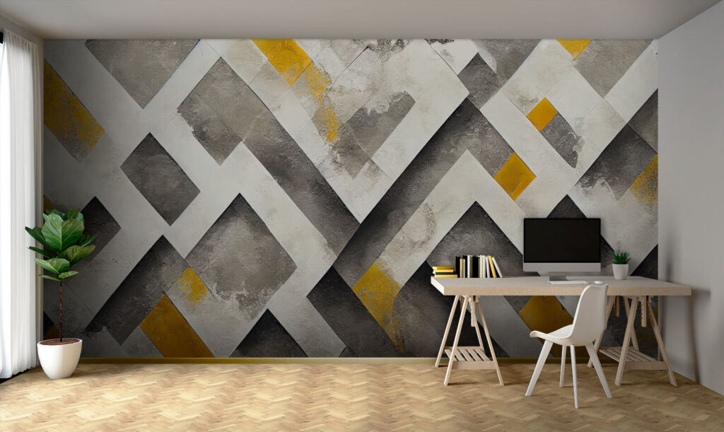 Accente galbene pe gri — interior 1