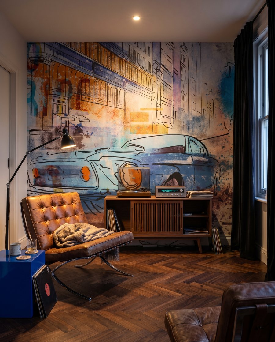 Mașină veche în oraș — interior 4