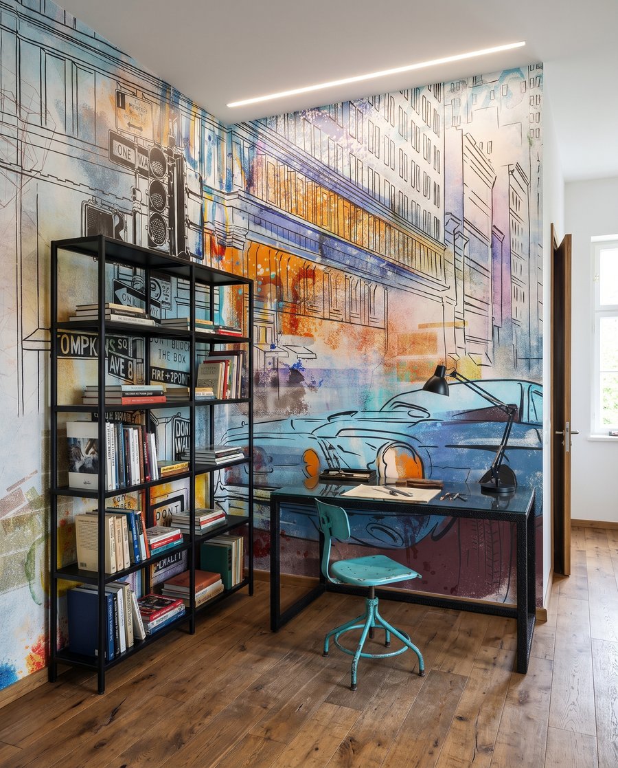Mașină veche în oraș — interior 7