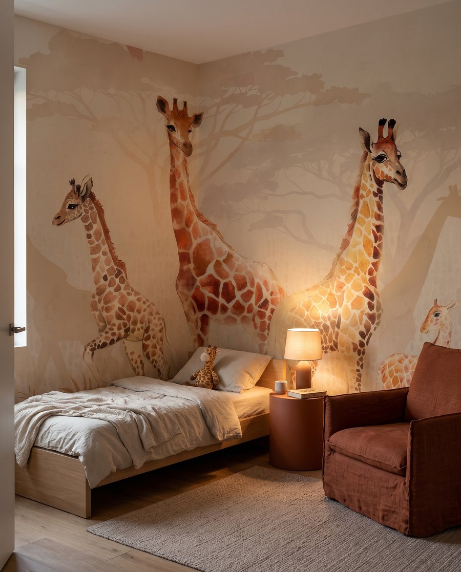Girafe în ceața dimineții — interior 4