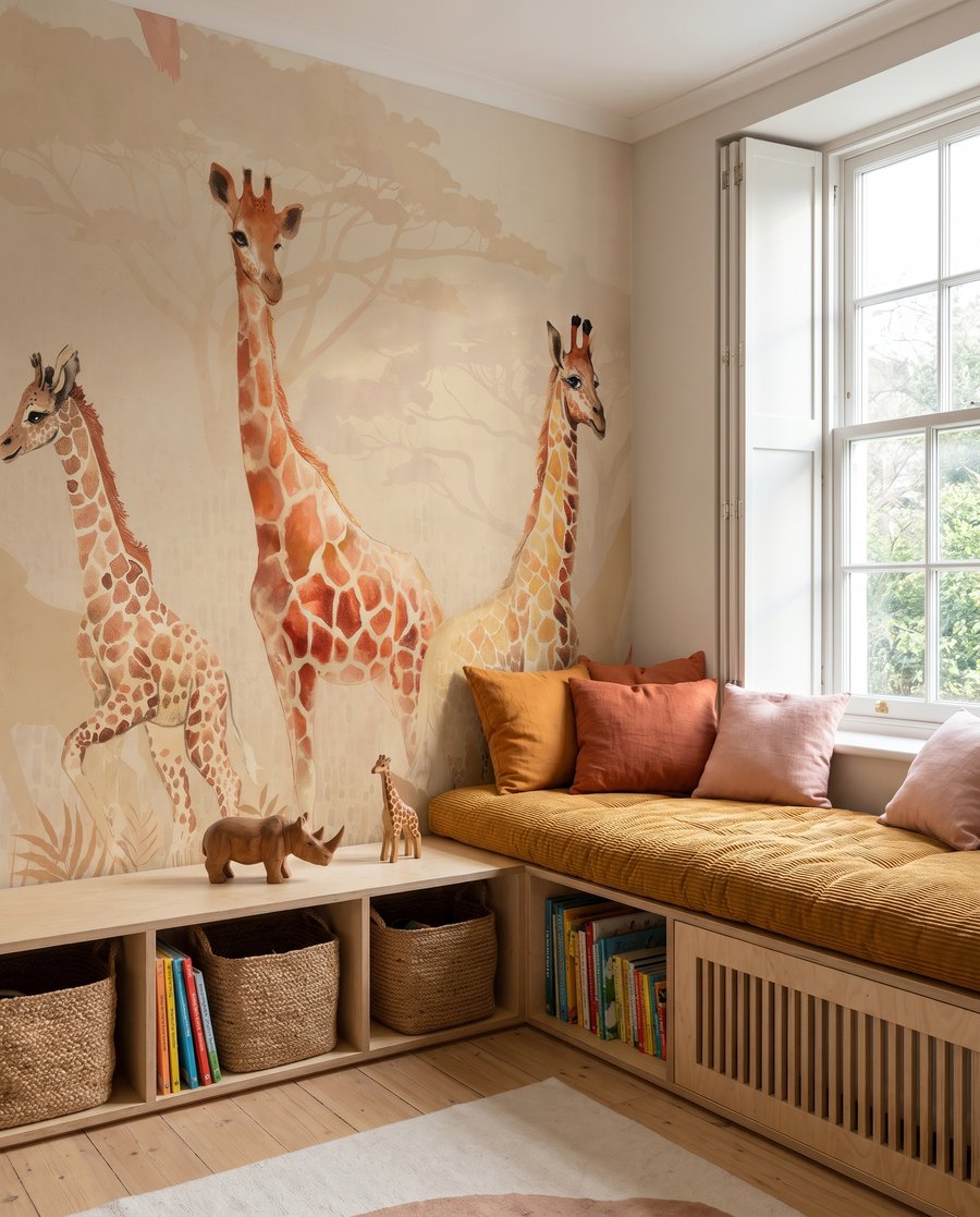 Girafe în ceața dimineții — interior 6