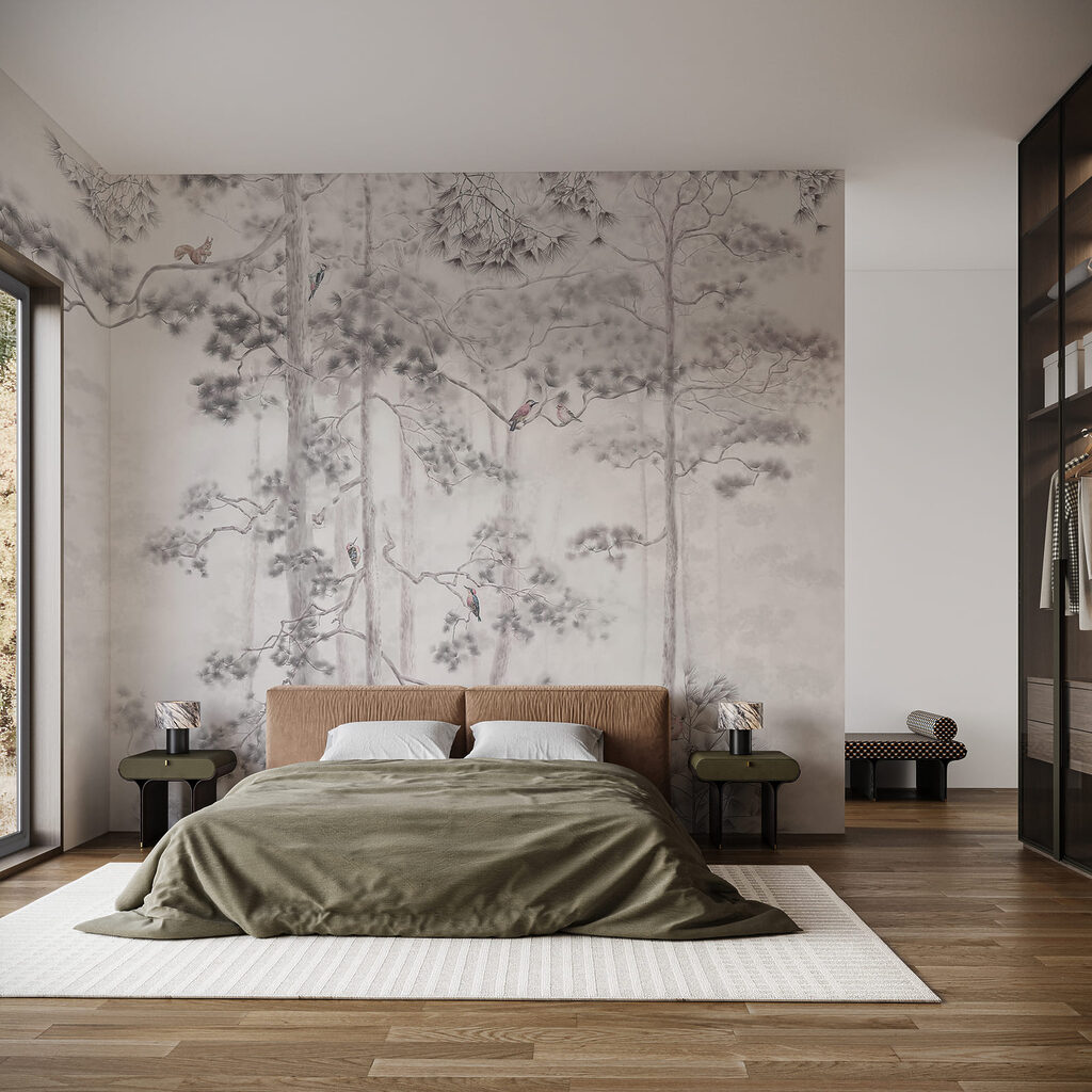 Păsări printre copaci — interior 2