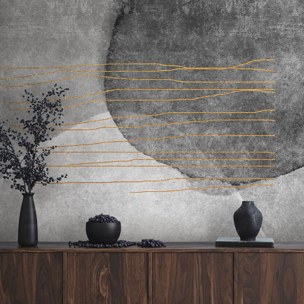 Linii colorate peste forme — interior 5