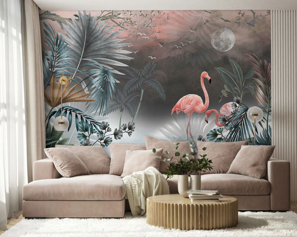 Flamingi în ceață turcoaz — interior 2