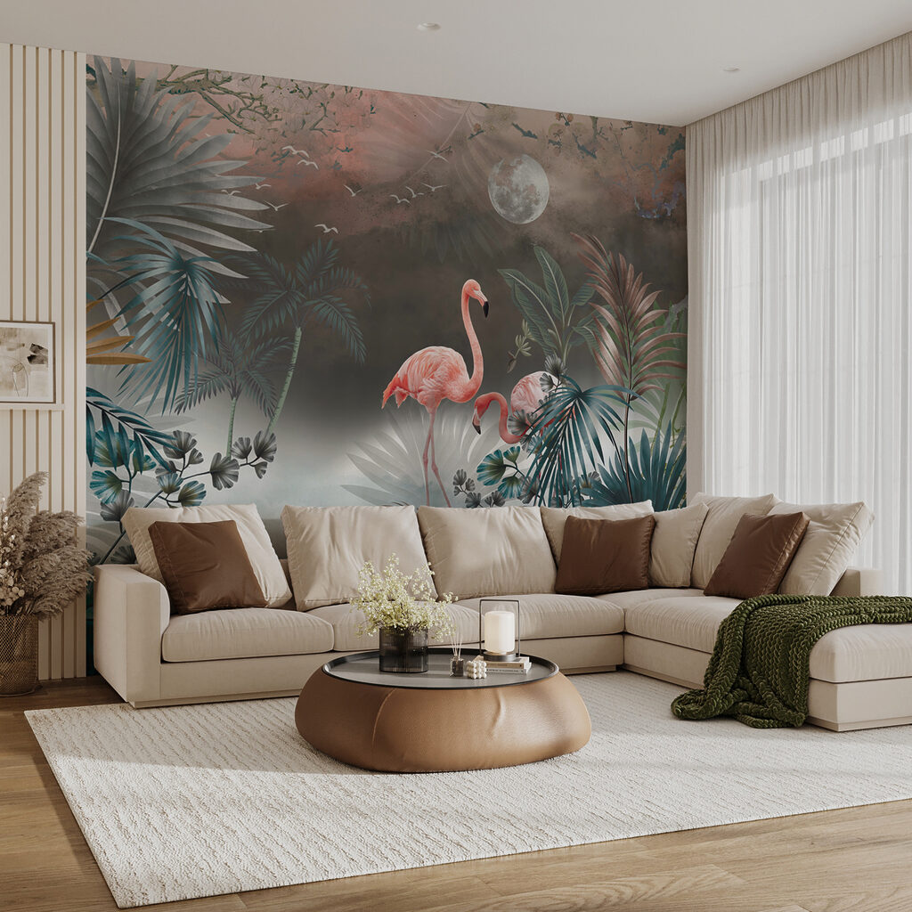 Flamingi în ceață turcoaz — interior 5
