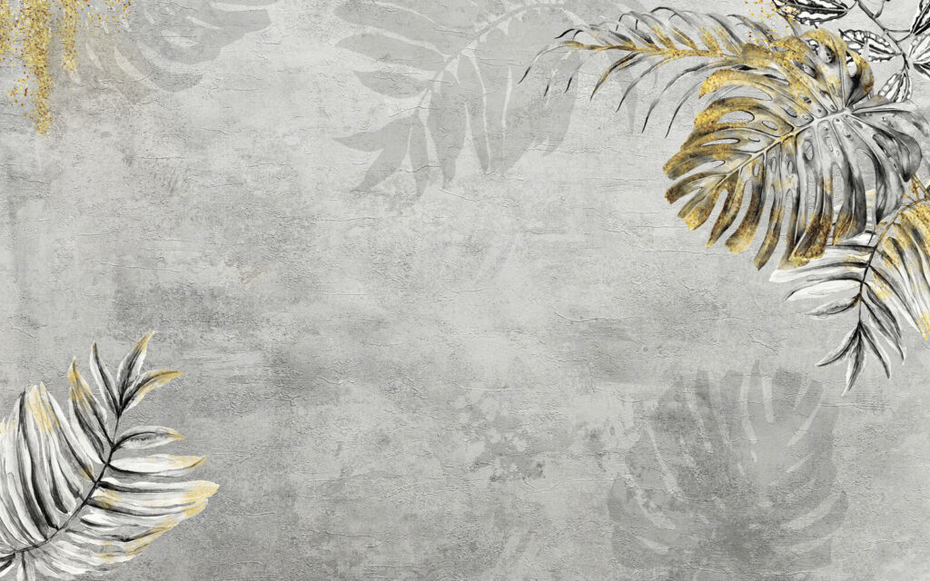 Palmieri pe gri uzat — design complet