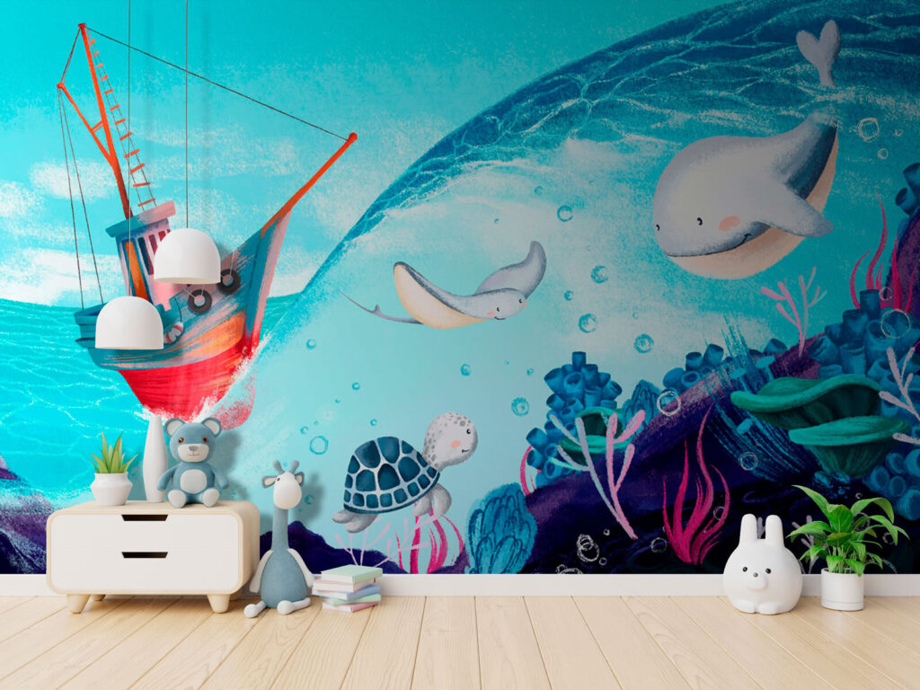 Barcă și animale marine — interior 3